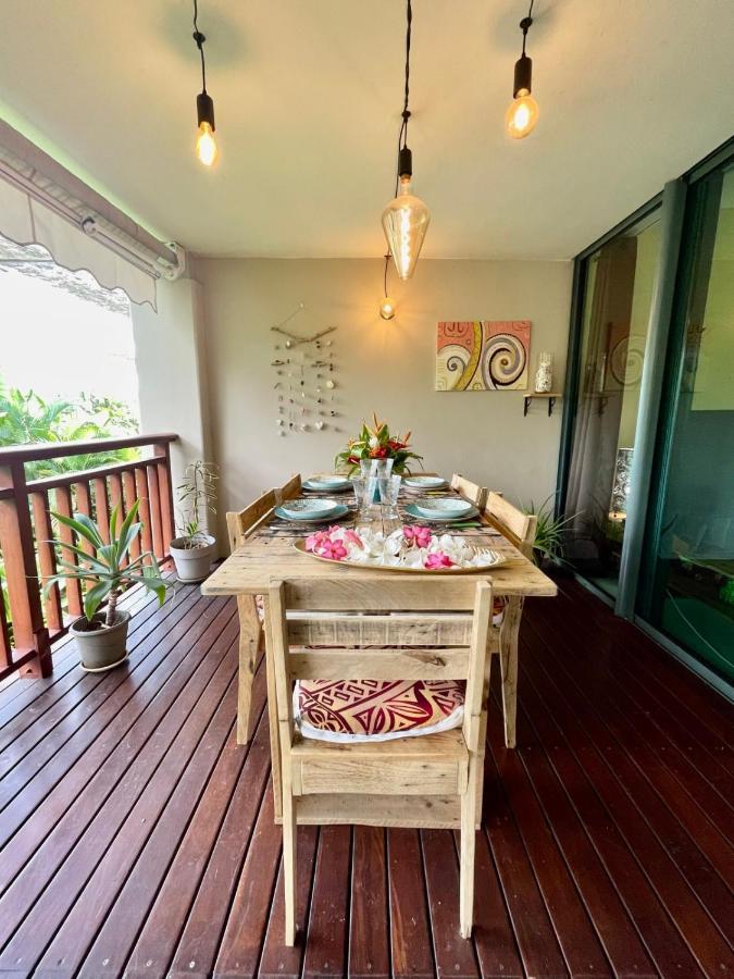 Vaiava Beach Carlton- Tahiti - Beachfront Luxury Residence & Pool - 4 Pers Punaauia  Luaran gambar