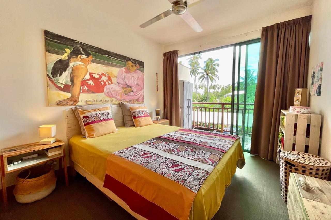 Vaiava Beach Carlton- Tahiti - Beachfront Luxury Residence & Pool - 4 Pers Punaauia  Luaran gambar