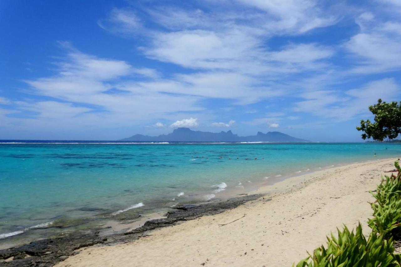 Vaiava Beach Carlton- Tahiti - Beachfront Luxury Residence & Pool - 4 Pers Punaauia  Luaran gambar