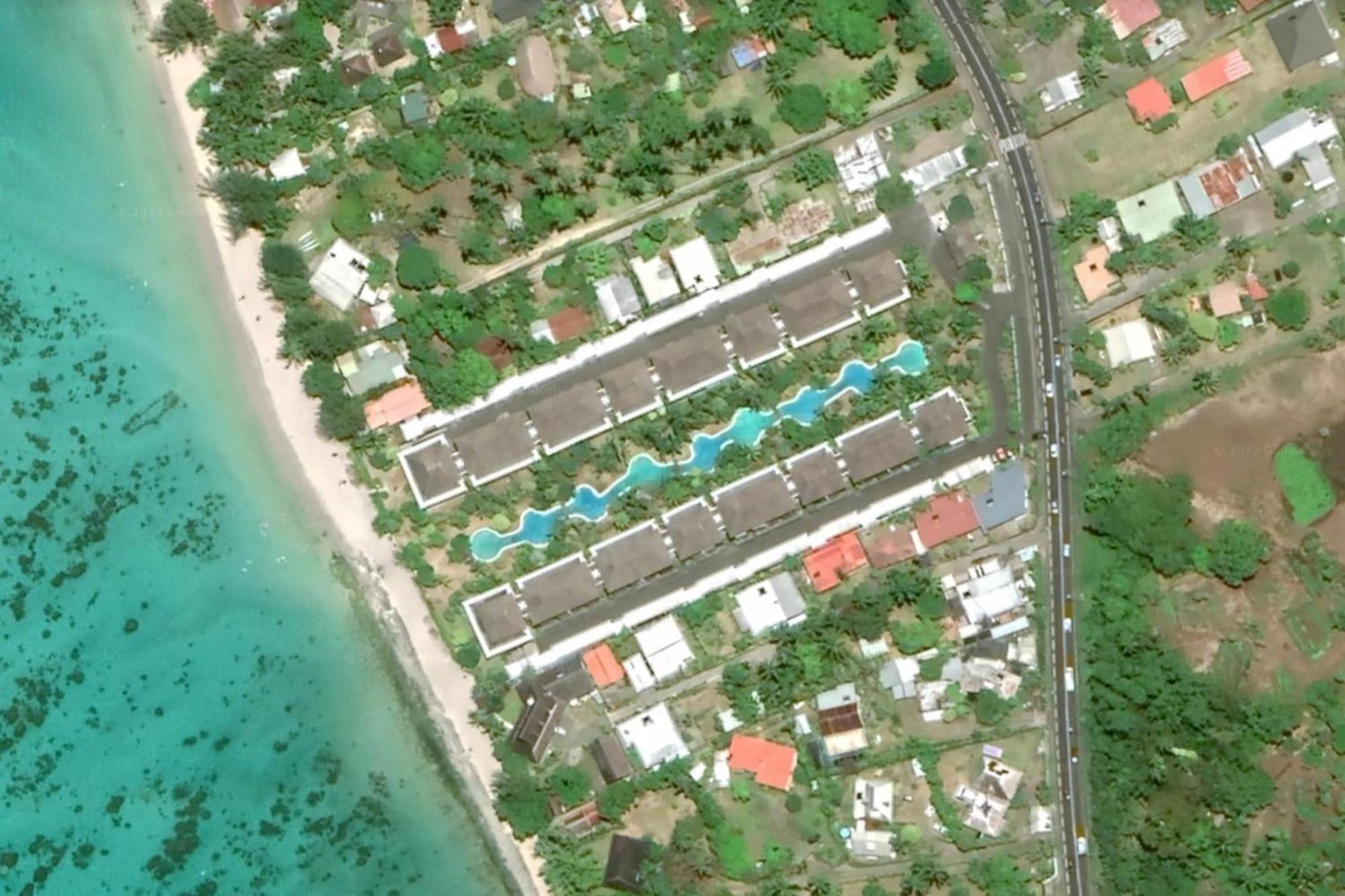 Vaiava Beach Carlton- Tahiti - Beachfront Luxury Residence & Pool - 4 Pers Punaauia  Luaran gambar
